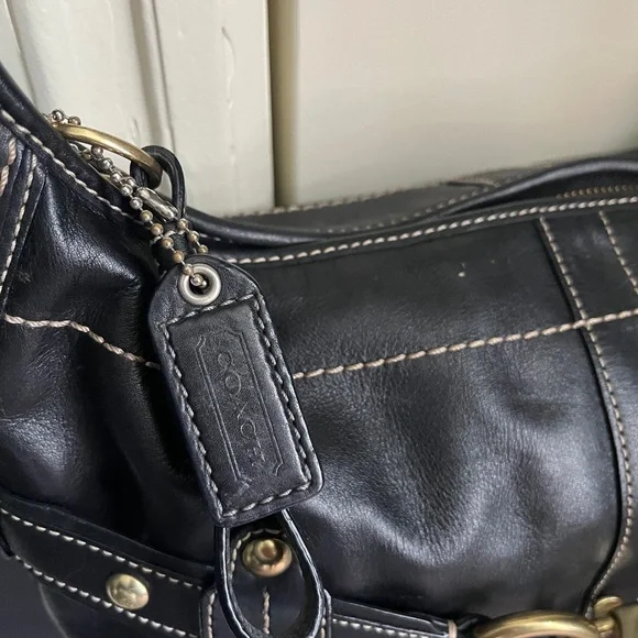 Coach Black Leather Ergo Hobo - Picture 4 of 12